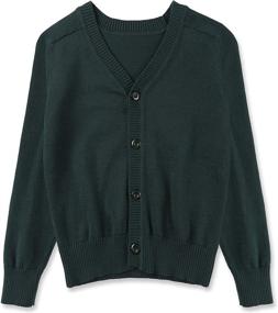 img 4 attached to 👕 CUNYI Button Up Cardigan Patches: Stylish Outerwear for Boys' Clothing & Sweaters