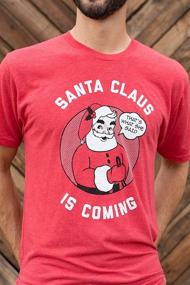 img 3 attached to 🎅 Men's Christmas Shirt with Santa Claus Print - Festive Clothing