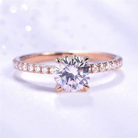 img 1 attached to HAFEEZ CENTER Moissanite Engagement Rose Gold
Центр HAFEEZ Moissanite с обручальным кольцом из розового золота