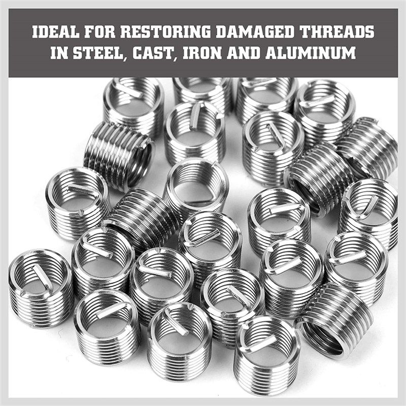 AB Tools M12 x 1.5mm Thread Repair kit/helicoil 15pc Set Damaged Thread  AN046