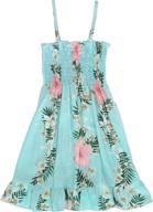 🌺 rjc girls' clothing: paradise elastic ruffle sundress logo