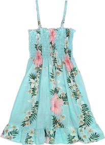 img 1 attached to 🌺 RJC Girls' Clothing: Paradise Elastic Ruffle Sundress