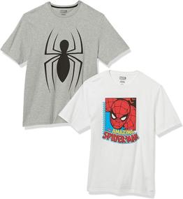 img 4 attached to Men's Loose Fit Crew Neck Spider Man Apparel by Amazon Essentials