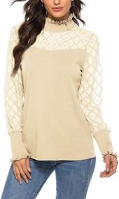 img 3 attached to ZHENWEI Girls Round Sleeve Blouse: Stylish and Comfortable Girls' Clothing in Tops, Tees & Blouses