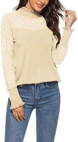 img 4 attached to ZHENWEI Girls Round Sleeve Blouse: Stylish and Comfortable Girls' Clothing in Tops, Tees & Blouses