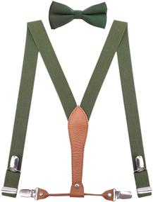 img 4 attached to 👖 WDSKY Elastic Suspenders Clips - Adjustable Inches for Optimal Comfort and Style