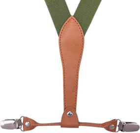 img 3 attached to 👖 WDSKY Elastic Suspenders Clips - Adjustable Inches for Optimal Comfort and Style