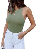👚 sleeveless halter leotard bodysuits for women - shop women's clothing logo