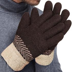 img 4 attached to 🧤 Winter Knitted Gloves for Women and Men - LETHMIK Accessories