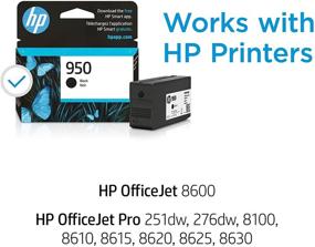 img 3 attached to 🖨️ Оригинальный черный картридж HP 950 для принтеров HP OfficeJet: 8600, Pro 251dw/276dw/8100/8610/8620/8630, подходит для Instant Ink - CN049AN.