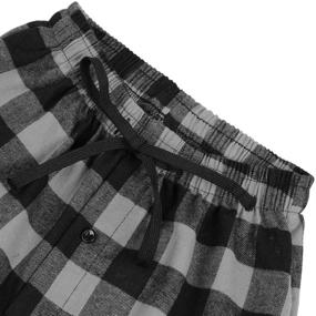 img 2 attached to DOKKIA Flannel Bottoms: Ultimate 🏖️ Comfort for Men's Sleepwear and Loungewear