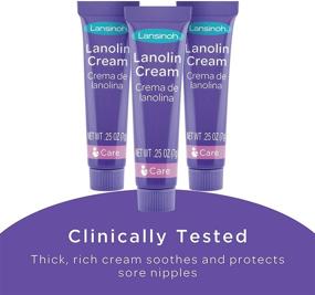 img 1 attached to 🤱 Breastfeeding Lanolin Nipple Cream - 3 Compact Tubes, 0.25 Ounces Each