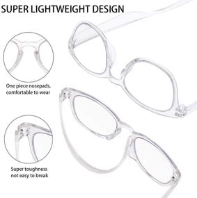 img 1 attached to 👓 2-Pack Blue Light Blocking Glasses for Men and Women, Non Prescription UV400 Protection, Anti Eyestrain, Anti Glare - Improved SEO