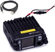 📻 enhanced qyt kt-8900d mobile transceiver: 25w, vhf 144-148mhz, uhf 420-450mhz, dual band quad standby mini car radio logo