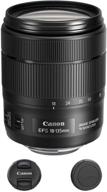 📷 canon 1276c002-iv ef-s 18-135mm f/3.5-5.6 image stabilization usm lens (black) - international model, bulk packaging logo