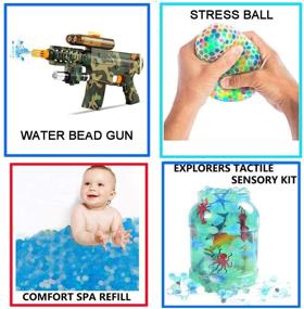img 3 attached to 🌊 OEEKOI Water Beads Ocean: 20,000 Gel Beads for Kids' Sensory Play, Decor, & More!