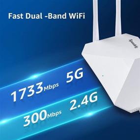 img 1 attached to 🚀 Speedefy AC2100 K7W: Gigabit WiFi Router with Dual Band, MU-MIMO & 7 Antennas, High Speed & Strong Signal, Parental Control and Guest Network – Easy Setup