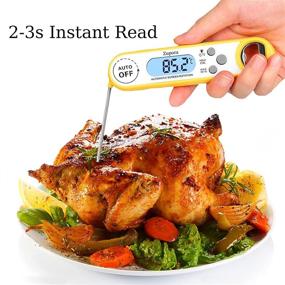 img 3 attached to Zupora Digital Instant Read Meat Thermometer - Waterproof Food Thermometer with Back Light Calibration for Kitchen Cooking, Grill, Candy, BBQ, Deep Frying, Baking, Smoker, Liquids - Outdoor Use