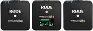 rode wireless go ii dual channel wireless microphone system with rode microphones logo