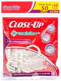img 1 attached to 🧵 Flouridex Thread Close-Up Precision Floss Picks - 120 Flossers (Pack of 2: 60 Count)