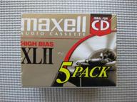maxell 139858 60-minute high bias standard cassette 🎵 audio tape - 5 pack: premium sound quality and durability logo
