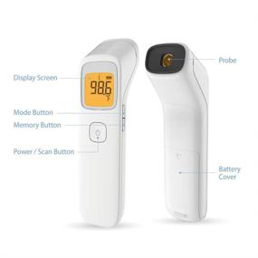 img 3 attached to 🌡️ Uright Infrared Non Contact Forehead Thermometer - 100% Made in Taiwan - No Touch Digital Thermometer for Adults, Babies, and Children