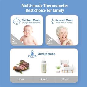 img 1 attached to 🌡️ Uright Infrared Non Contact Forehead Thermometer - 100% Made in Taiwan - No Touch Digital Thermometer for Adults, Babies, and Children