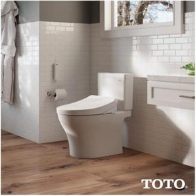 img 1 attached to 🚽 TOTO Cotton White Electronic Bidet Toilet Seat - SW3036R#01 WASHLET K300