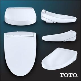 img 2 attached to 🚽 TOTO Cotton White Electronic Bidet Toilet Seat - SW3036R#01 WASHLET K300