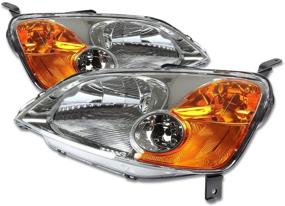 img 4 attached to Замена хромовых фар «Amber Headlights» для Honda Civic 01-03 - DNA Motoring HL-OH-HC01-CH-AM.