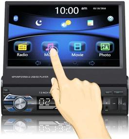 img 3 attached to 🚗 Lexxson 7" Single Din Touchscreen Wireless MP3/MP4/USB/SD AM/FM Car Stereo, 7" Digital LCD Monitor BT and Wireless Remote Control CW0013 for Improved SEO