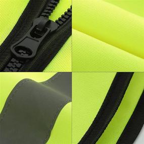 img 2 attached to 🏻 Enhanced Safety Reflective Visibility Multi Pockets for Volunteer Construction Workers