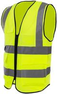 🏻 enhanced safety reflective visibility multi pockets for volunteer construction workers логотип