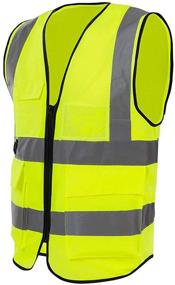 img 4 attached to 🏻 Enhanced Safety Reflective Visibility Multi Pockets for Volunteer Construction Workers