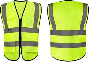 img 3 attached to 🏻 Enhanced Safety Reflective Visibility Multi Pockets for Volunteer Construction Workers