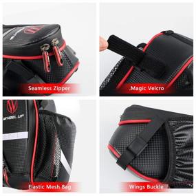 img 2 attached to 🚲 Waterproof Bike Saddle Seat Bag with Water Bottle Cup Holder - Convenient Storage for Mountain/Road Cycling