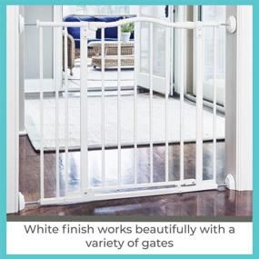 img 3 attached to 🛡️ Toddleroo by North States Baby Safety Gate Wall Guards: Enhanced Safety and Stability for Pressure Mounted Gates. Shields Walls from Damage. Pressure or Hardware Mount. (Pack of 4, White)