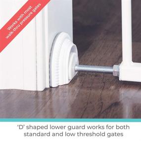 img 1 attached to 🛡️ Toddleroo by North States Baby Safety Gate Wall Guards: Enhanced Safety and Stability for Pressure Mounted Gates. Shields Walls from Damage. Pressure or Hardware Mount. (Pack of 4, White)