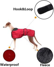 img 2 attached to 🧥 Waterproof Dog Jacket with Warm Fleece Lining - Morezi Outdoor Dog Apparel for Medium to Large Dogs, Adjustable Bands for Winter Coat
