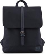 🎒 stylish and sustainable small backpack for women in black - made from recycled materials логотип