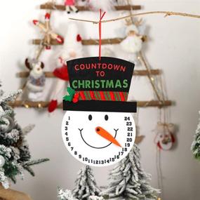 img 2 attached to 🎄 Decorative 5Pcs Christmas Refrigerator Handle Covers Set with Santa Countdown Wall Calendar and Reindeer Pet Design - Protect Kitchen Appliance Handles from Static and Dishwasher Door Scratches