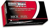 🧤 large size microflex no123l lightly powdered nitrile glove box - 100 count logo