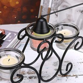 img 1 attached to 🕯️ NEOYARDE Candle Snuffer - Stainless Steel Wick Flame Extinguisher - Accessory for Candle Lovers (Black)