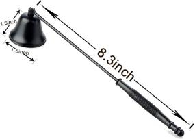 img 3 attached to 🕯️ NEOYARDE Candle Snuffer - Stainless Steel Wick Flame Extinguisher - Accessory for Candle Lovers (Black)