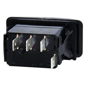 img 1 attached to 🔵 Marine Grade 4 Pin Momentary Rocker Switch with Blue LED Light and Etched Arrow Symbols - ON-Off-ON/Open-Close/In-Out, 12V/20A DC, 24V/10A - U.S. SOLID
