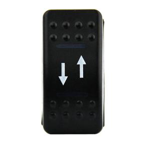 img 3 attached to 🔵 Marine Grade 4 Pin Momentary Rocker Switch with Blue LED Light and Etched Arrow Symbols - ON-Off-ON/Open-Close/In-Out, 12V/20A DC, 24V/10A - U.S. SOLID