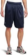 🩳 comfortable and functional: russell athletic men's mesh short with convenient pockets logo