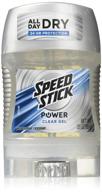 🏃 speed stick power clear gel anti-perspirant deodorant - 3 oz (3 pack) logo