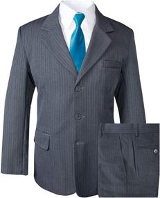 img 4 attached to Spring Notion Pinstripe Navy Ivory Stripes Boys' Clothing: Suits & Sport Coats Showcase