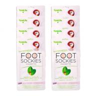 👣 spalife invigorating spearmint & tea tree oil foot sockies (8 ct): ultimate foot revitalization! logo